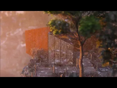 Cabins Snow 3d cgi concept gpu lumion realtime render sketchup snow visualization weather