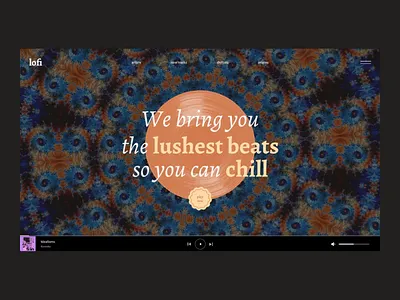 lofi concept interaction design motion design music player music player ui principle principleapp ui design web design