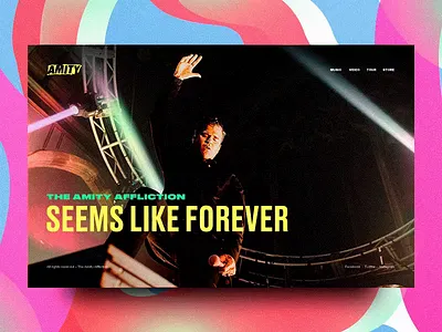 Seems like forever band concert design digital metal music music album performance promo rock show the amity affliction