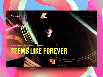 Seems like forever band concert design digital metal music music album performance promo rock show the amity affliction