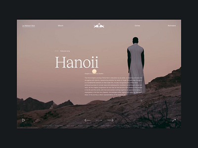 La Maison Noir animation design interface type typography ui ux xd
