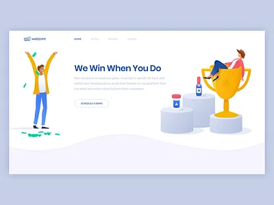 Website for Cannabis Retail SaaS Company: Raise Your Revenue 2d animation after affects analytics animated illustration business cannabis character data visualization design illustration keyframe medical marijuana page scroll people saas smooth transitions ui ux website zajno