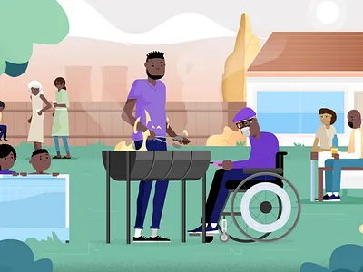 IndieFin - Funeral 2d 3d ae after effects animation cinema4d explainer illustration motion vector