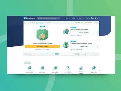 Dashboard interaction! datacamp datascience interaction loading motion skeleton ui ux