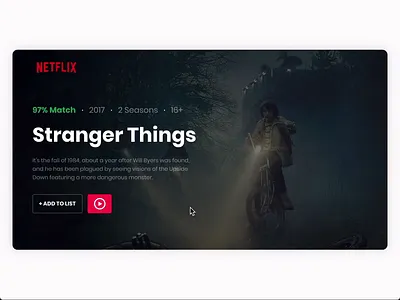 Daily UI Challenge #003 - Landing Page app animation clean dailyui dailyui 003 design dribbble invision invisionstudio landing page minimal netflix prototype streaming studio ui ux video video app web website