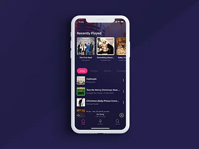Music Apps (Testing Auto-Animate XD) adobe xd app auto animate madewithadobexd music ui