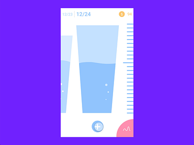 Water tracker APP wireframe madewithadobexd ux wireframe