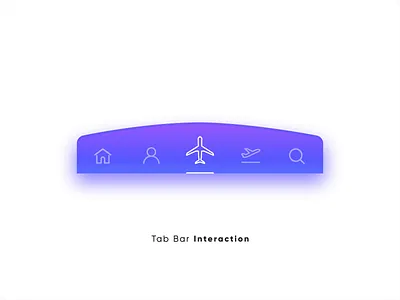 Tab Bar Interaction v3 after effects animation design flight booking interaction design interactions interactive micro interaction micro interactions motion design product design travel ui ui animation user experience user interface ux