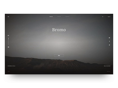 Travel Blog Exploration blog bromo indonesia jawa timur landing page mountain nature travel ui. uxd website