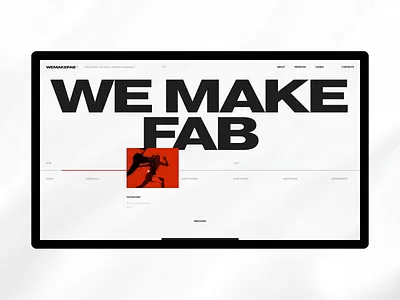We Make Fab animation desktop minimal motion principle typography ui ux web website