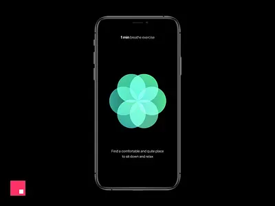 Breathe app for iOS Concept - InVision Studio animation app design tools interaction interaction design invision invision studio invisionstudio mobile prototype studio ui ux
