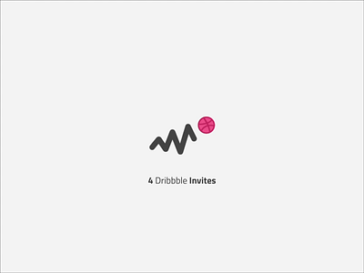 4 Dribbble Invites activity after affects draft dribbble invitation invite invite giveaway invites minimal prospect text animation