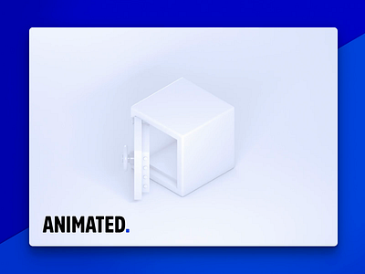 Animated safe icon animated bright icon light safe security vault white