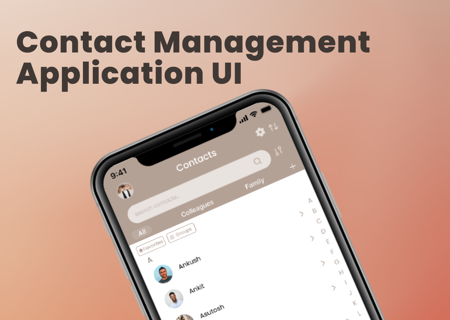 Contact Organization App application design contact app contact application contact application design contact management app ui