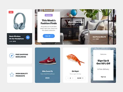 Universal cards animation clean creative dashboard design ecommerce interface magazine modern shop sketch template ui ui kit ux web design widgets