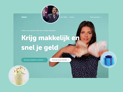 Tikkie animation design illustration motion tikkie ui ux website