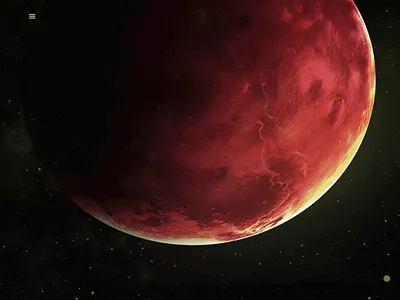 Hero section design animation clean design earth landing page minimal space typography ux web website