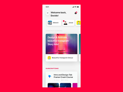 Multiple Scrolling with Figma & Principle clean design figma learning principle app ui ux