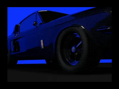 Muscle Car 3d animation car interaction modeling