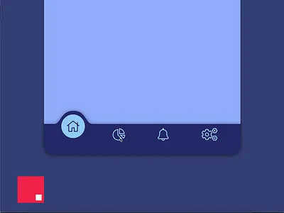 Navigation bar animation 2d animated animation app footer footer design interaction navigation navigation bar navigation design pop settings studio ui ui ux ux
