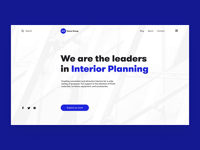 Construction Company Website animation architecture construction corporate website design graphic design interaction interface motion design scroll services typography ui ux web webdesign website