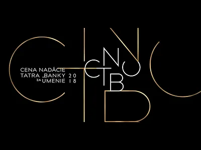 TATRA BANKA ART AWARDS / category awards branding concept design linear logotype monogram motion typography