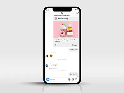 Instagram direct message animation animation icon iconography instagram interaction design iphonex message micro interaction send swipe ui uxd