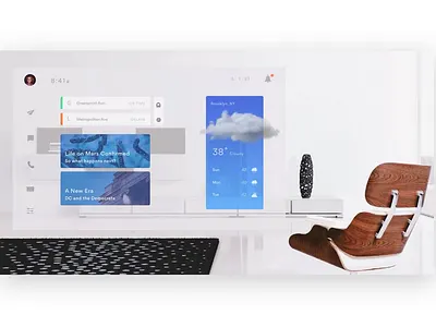 Digital Wall animation ar augmented reality design interaction invision studio mockup ui ux