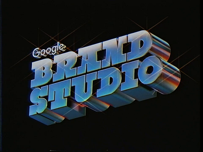 Let It Shine 3d alex sheyn animation brand cinema 4d flare gif google logo metal shine studio tape typography vhs