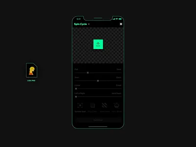 Spin Cycle gif giphy mobile creation spinner sticker ui motion