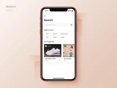 Search Part B animation app interface search ui ux