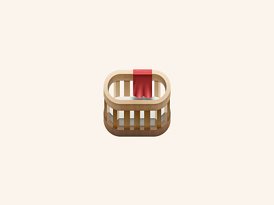 Crib app crib icon illustration