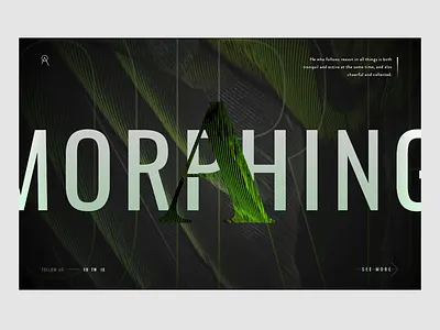 Morphing shape clip mask code css desktop experimental gsap javascript jungle morph motion typogaphy uid visual