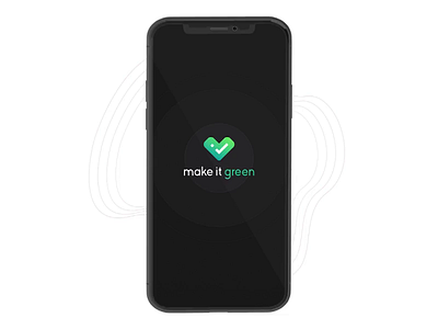 Mobile design- Make It Green fitness app mobile animation visual design