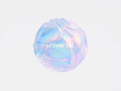 Universal Shaders 3d abstract animation branding bubble c4d cinema 4d crypto dream ethereum glitch gradient holo holographic iridescent logo neon organic rainbow typography