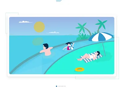 Travel & Hospitality Service Illustration illustation visual design