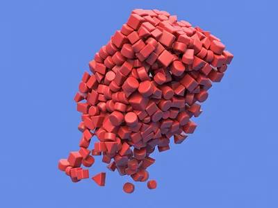 Deep breath. 3d abstract animation cinema4d concept design minimal motion movement octanerender