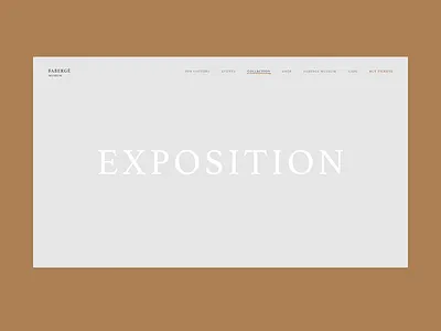 Exposition Scroll animation art commerce concept design expression faberge fashion interface museum personal portfolio promo review slider transition ui ukraine ux web