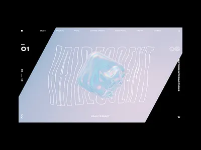 Displacement Interactions 3d abstract blobs branding c4d cinema 4d design glitch gradient holographic interaction interaction design iridescent octane typography ui ux vaporwave web web design
