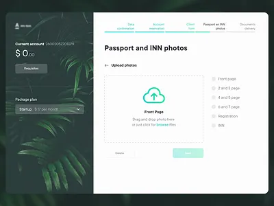 Documents uploading in a Bank app animation app application bank bank app banking design finance app fintech gif registration typography ui upload ux web app design