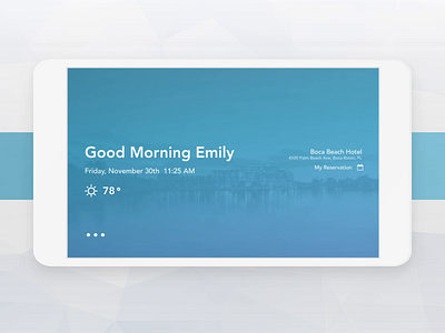 Voice Activated tablet ai animation design hotel invisionstudio micro animation mobile sketch tablet ui ux voice voice assistant
