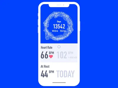 Fitness Tracker Refresh Animation animation app design fitness app fitness tracker graphic design interaction interface ios mobile mobile interactions motion pull down pull to refresh sport ui ui animation user experience utilities ux