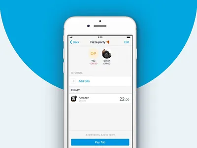 Shared Tabs banking bill splitting bills cost cost splitting expenses fintech friends ios monzo shared tab split bill split screen ui ui ux design