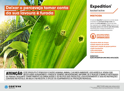 Campanha inseticida Expedition Milho Corteva Agriscience 2019 advertising branding campanha conceito copywriting kv publicidade redação redação publicitária