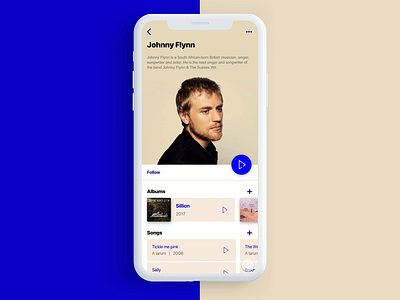UI Design - Music Player design invisionstudio ui ux