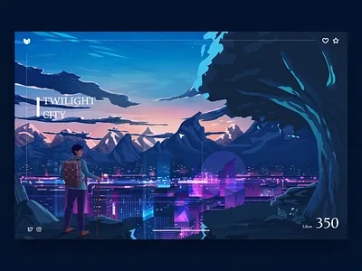 Anniversary!! animation design forest illustration innn ui