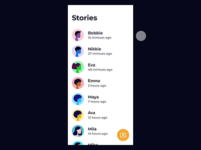 Publish a Story UI Prototype Flow - Interaction Design app camera design interaction interface invision ios minimalistic studio ui ux