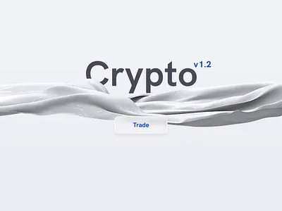 Crypto v1.2 loader 3d animation branding c4d concept design icon identity lettering minimal motion typography ui ux vector website white
