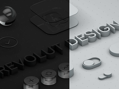 Revolut Design 3d 3d graphic 3d render c4d cinema 4d design experiments revolut