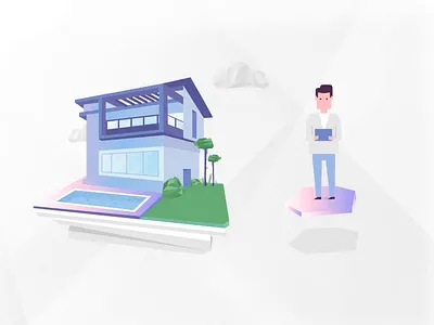 Process Animation- Villa Selection animation art visual design